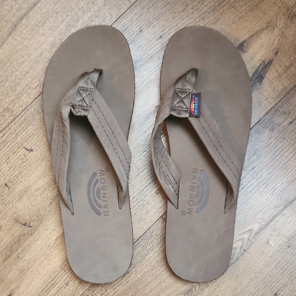 Ladies Rainbow Sandals Flip Flops 8.5-9.5